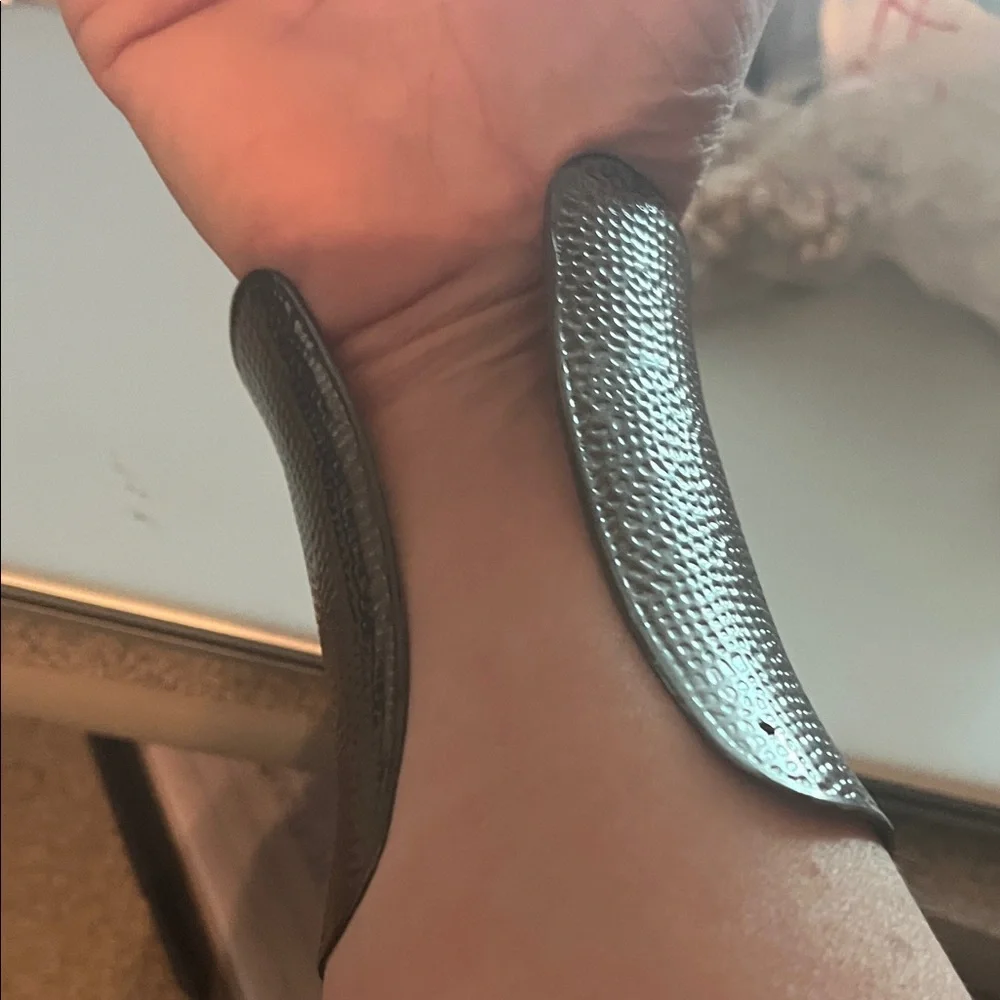 Modern Silver Wearable Cuff